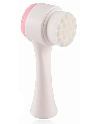 Силіконова косметична щітка для очищення обличчя zoreya