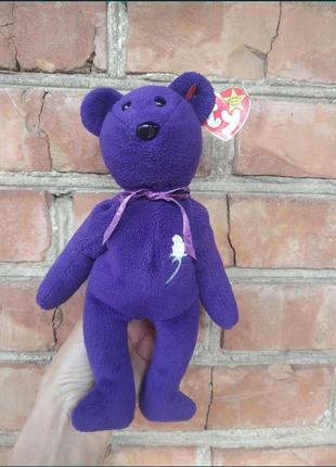 Ведмедик ty beanie baby princess diana принцеса діана леді ді 1997 рік
