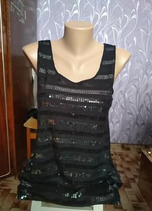 Маечка с пайетками