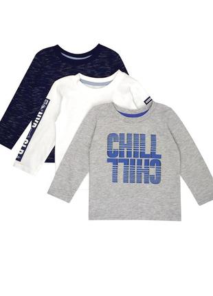 Скидка комплектом лонгслив, реглан на мальчика р. 80, 86, primark