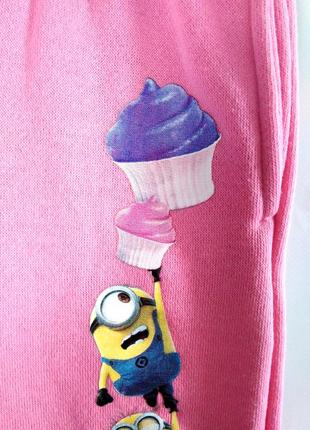Скидка утепленные трикотажные штаны с миньонами на девочек, despicable me sun city