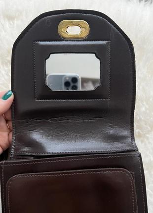 Класична жіноча сумка барсетка ручна через плече класика вінтаж винтаж4 фото