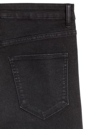 Джинси скінні маленького розміру h&m , узкие черные джинсы на пуговицах3 фото