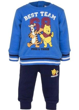Знижка теплий костюм на хлопчика, світшот і штани р. 67 на 6 міс., disney baby