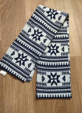 Акция 1+1=3 стильный красивый теплый шарф арнамент