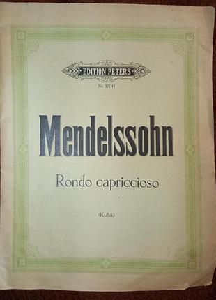 Ноти мендельсон mendelssohn edition peters книга петерс ноти 1704f 14