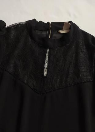 Чорна блуза з рюшами h&m4 фото