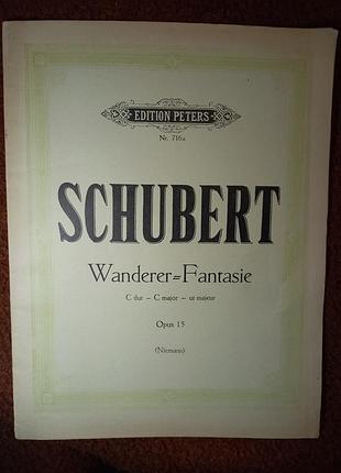 Ноти schubert шуберт fantasie фантазі edition peters книга петерс ноти