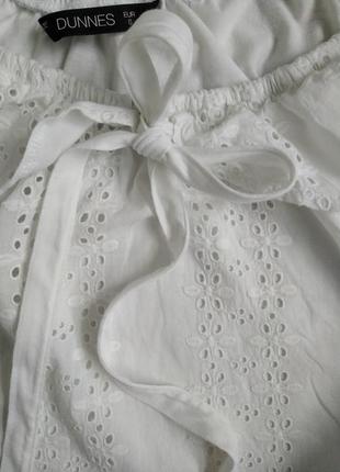 Блуза сорочка біла літня легка прозора котон5 фото