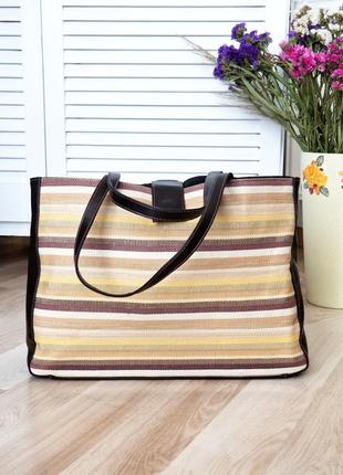 Стильна базова сумка шоппер estee lauder велика сумка на коротких ручках пляжна сумка