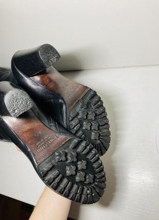 Люксові шкіряні чобітки демісезонні чоботи жіночі ботфорти 36 розмір7 фото