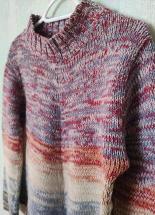 Разноцветный женский свитер, стильный женский свитер