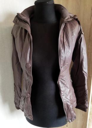 Курточка демісезонна кольору баклажан // можливий обмін2 фото