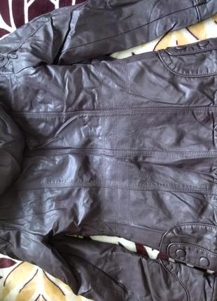 Курточка демісезонна кольору баклажан // можливий обмін7 фото