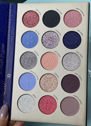 Палетка тіней parisa winter kisses ice love, 15 кольорів к. 3195