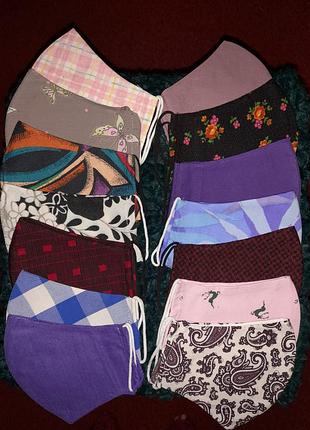 Маски защитные тканевые.