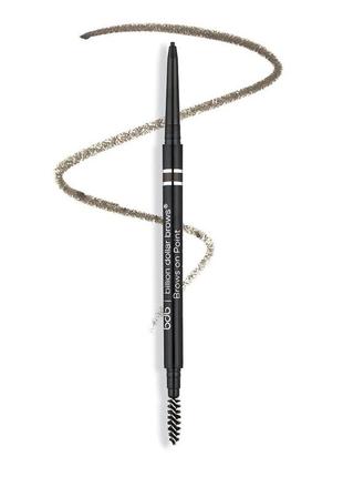 Люксовий олівець для брів billion dollar brows micro brow pencil taupe2 фото