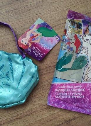 Красивый набор для творчества+сумочка с любимым героем ариель дисней