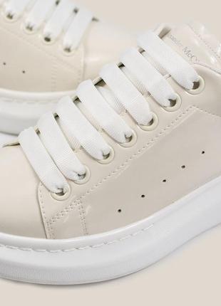 Alexander mcqueen white crema 🆕 женские кроссовки александр маквин3 фото