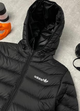Мужская куртка adidas черная на весну / осень4 фото