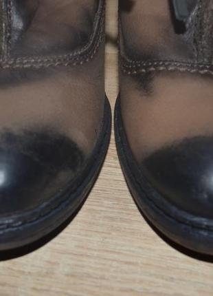 Черевики демісезонні, шкіряне жіноче взуття. р. 37 - 24,5 див. ракгоѕ3 фото