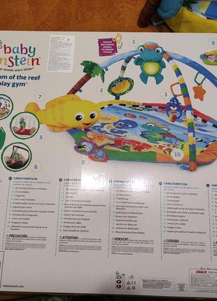 Розвиваючий килимок baby einstein "rhythm of the reef"0+5 фото