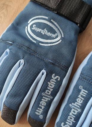 Фирменные высокие мужские лыжные спортивные перчатки - краги supretherm, германия.  размер 9 .5 фото