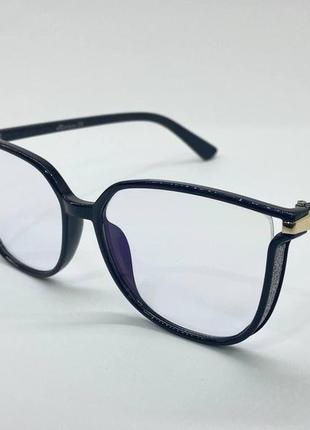 Комп'ютерні окуляри жіночі красиві глітер з боків
