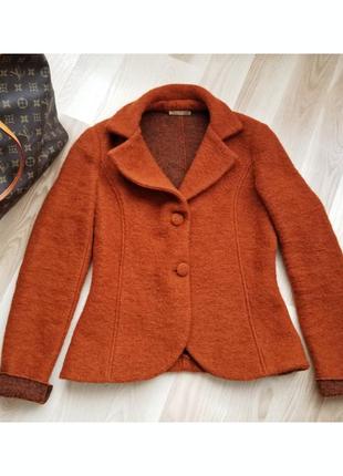Базовый классический пиджак на двух пуговицах кардиган шерстяной пиджак1 фото