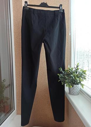 Черные прямые стрейчевые брюки2 фото