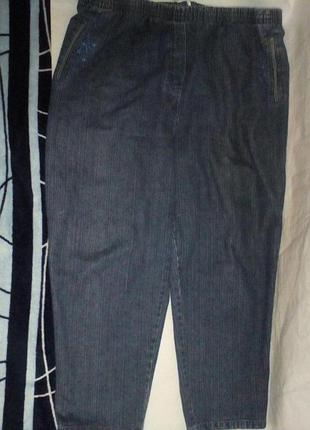 Джинси жіночі висока посадка, пояс гумка 34-35размер new beanty