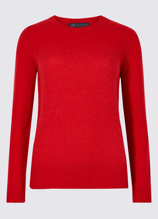Текстурный свитер/джемпер/полувер из мериносовой шерсти pure merino wool m&s сollection.4 фото