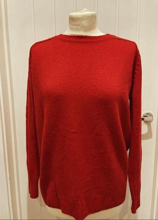 Текстурный свитер/джемпер/полувер из мериносовой шерсти pure merino wool m&s сollection.6 фото