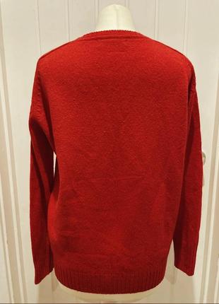 В наявності текстурний светр/джемпер/пуловер з мериносової вовни pure merino wool m&s сollection.7 фото