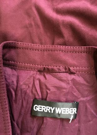 Лёгкая стильная куртка,косуха,а-ля замшевшая,цвет марсала,gerry weber !3 фото