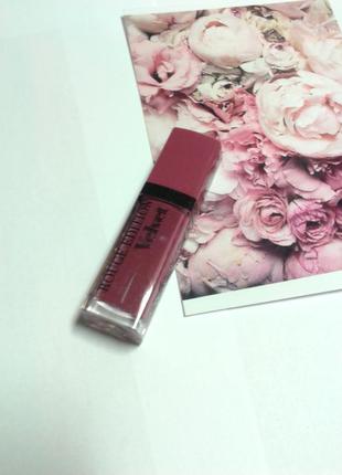 Рідка матова помада bourjois rouge edition velvet lipstick #141 фото