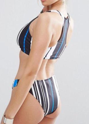 Плавки бикини спорт missguided stripe sporty3 фото