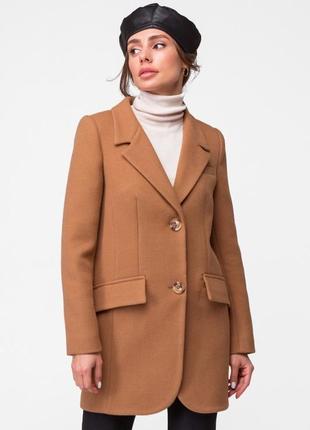 Пальто-пиджак женское демисезонное шерстяное, гера | 42, 44, 46, 48 размеры