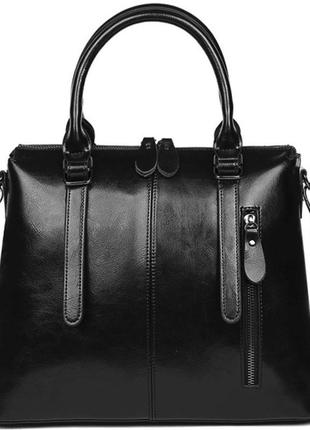 Женская кожаная коричневая сумка6 фото