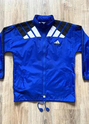 Подростковая винтажная спортивная ветровка дождевик adidas vintage