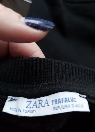 Чёрная толстовка свитшот оверсайз zara6 фото