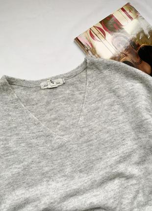 Свитер, джемпер, кофта, пуловер, серый, базовый, шерсть, h&m5 фото