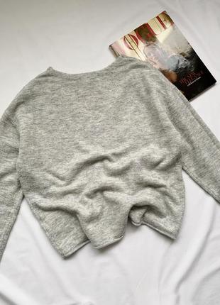 Свитер, джемпер, кофта, пуловер, серый, базовый, шерсть, h&m2 фото