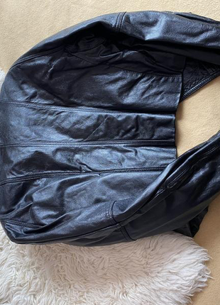 Раритетная кожаная куртка двубортная5 фото