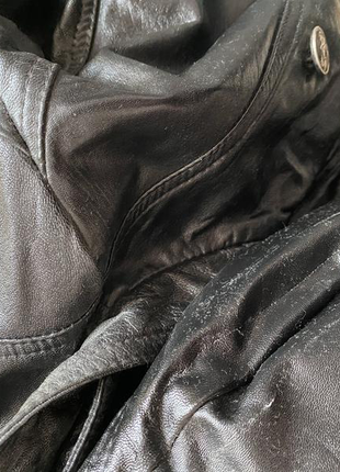 Раритетная кожаная куртка двубортная7 фото