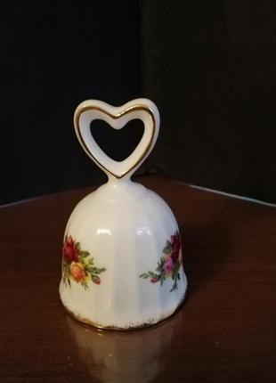 Колокольчики ручной ручка розы цветы керамика англия великобритания китай фарфор подарок сердце