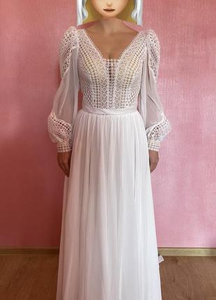 Весільна сукня у стилі бохо1 фото