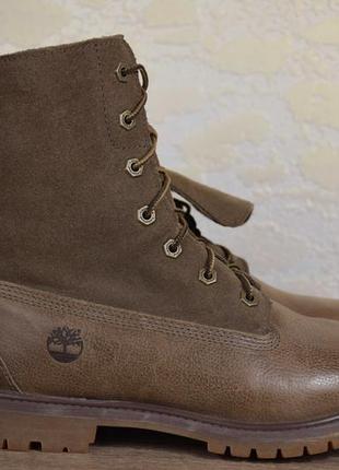 timberland LEATHER authentic suede roll top waterproof ботинки кожаные непромокаемые. оригинал. 40 р./26 см.