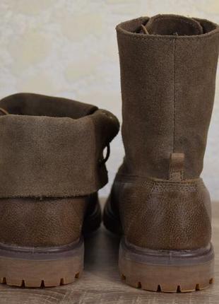 Timberland authentic suede roll top waterproof черевики шкіряні непромокальні. оригінал. 40 р./26 див.7 фото
