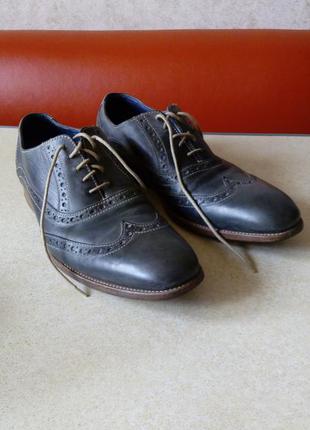 Кожаные туфли броги,оксфорд,barker.  англия р.10, стелька 31см.1 фото